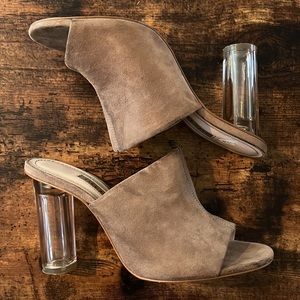 - Zara Clear Chunky heel Sandal